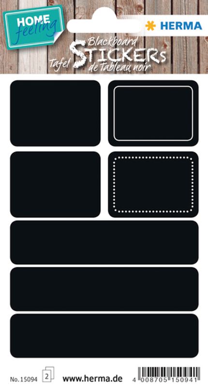 HOME tavleetiketter Firkanter, 2 ark (5 pakk)
