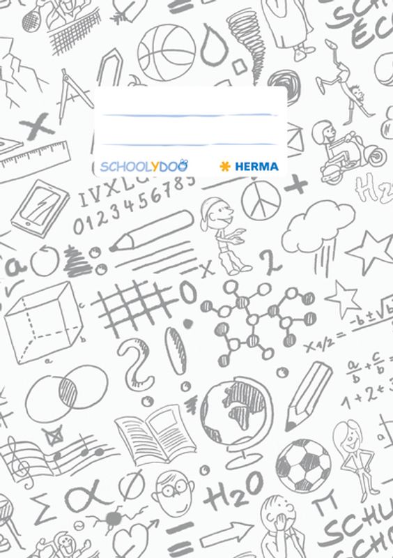 SCHOOLYDOO ferdigbind til glosebok, hvit, A5 (10 pakk)