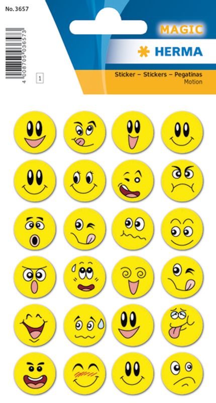 MAGIC Stickers Emojier, bevegelig (motions), 1 ark (10 pakk)