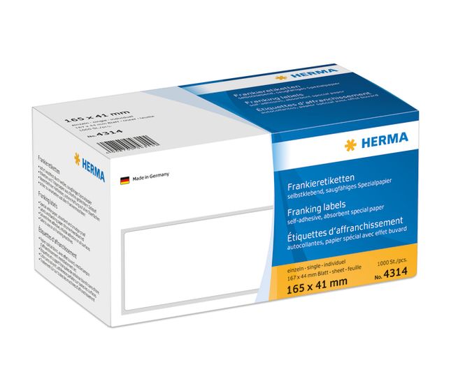 Hovedbilde Frankeringsetiketter enkel, FP, Pitney, Hasler ...