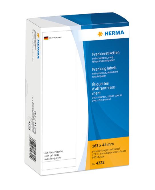 Hovedbilde Frankeringsetiketter enkel til Neopost, 163x44 ...