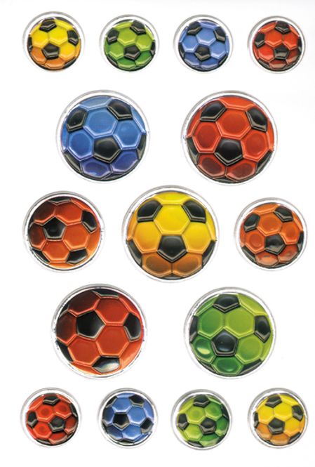 Hovedbilde MAGIC Stickers Fotballer, preget overflate, 1 ark ...