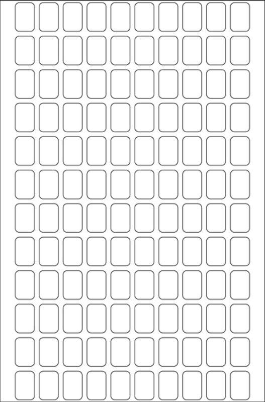 HERMA standardetiketter, hvit 8x12 mm (3840 stk)