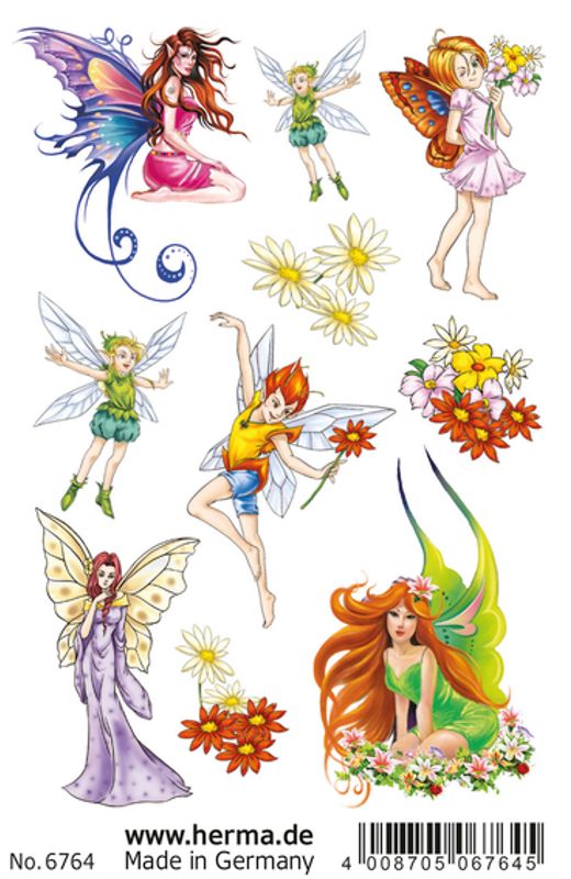 CLASSIC Tattoos Colour Art, Feer, vannfast, 1 ark (10 pakk)