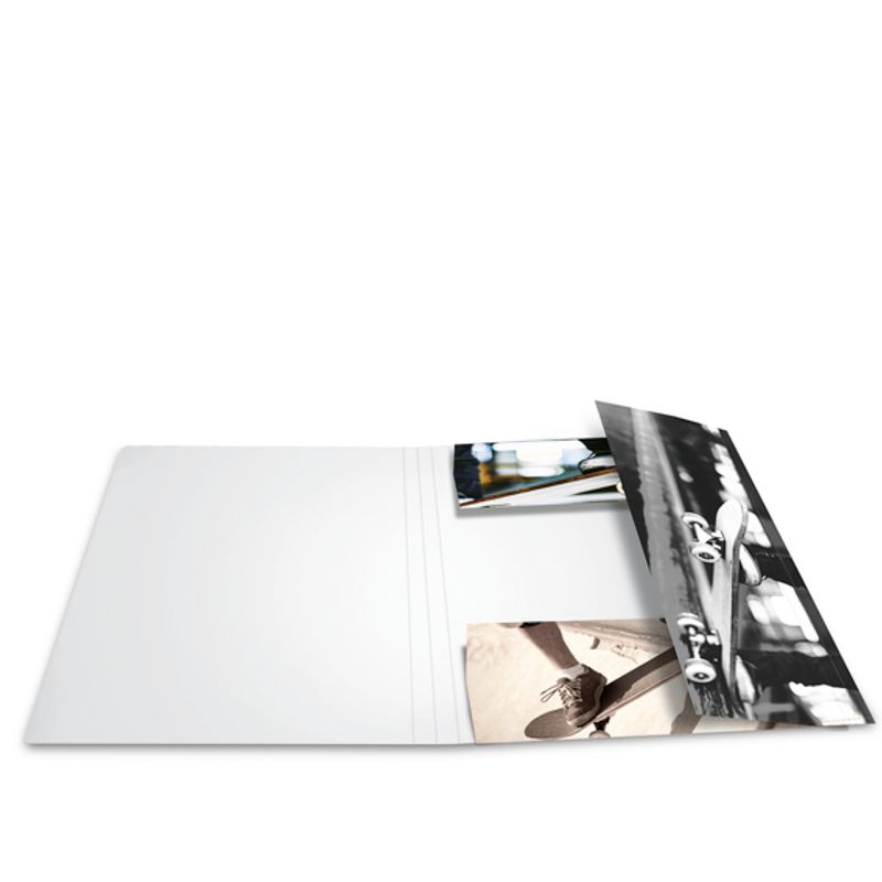 Strikkmappe i robust kartong, A4, Skateboard (3 pakk)