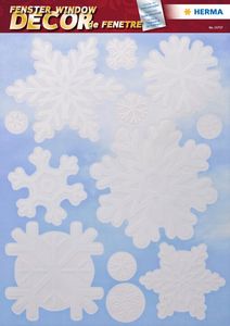 Hovedbilde Vindusdekor Sn&oslash;flak, selvklebende folie, 15 stk ...
